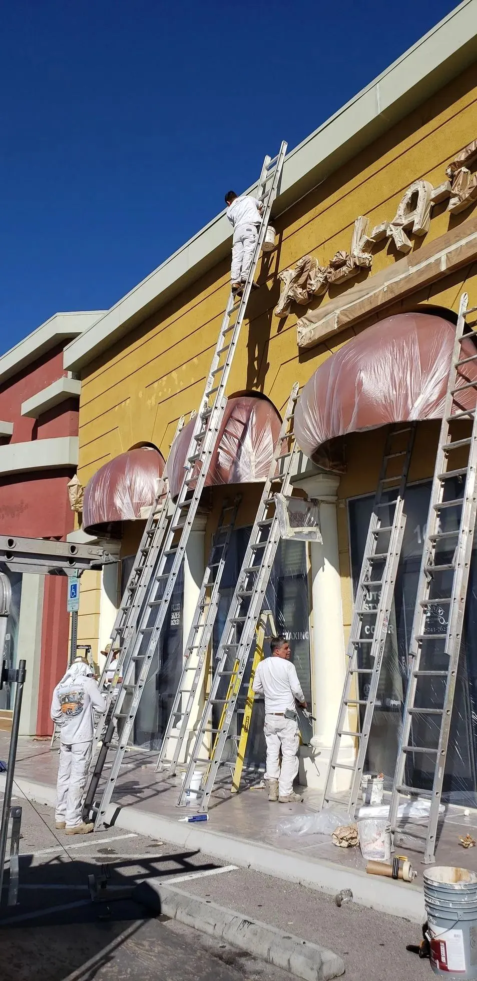 Commercial exterior painting project by Mark Anthony Painting in Las Vegas, NV